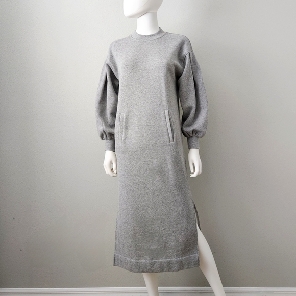 ANN MASHBURN | Dresses | Ann Mashburn Nwt Carmina Dress In Heather Grey  Fleece With Front Pocket Size Xs | Poshmark